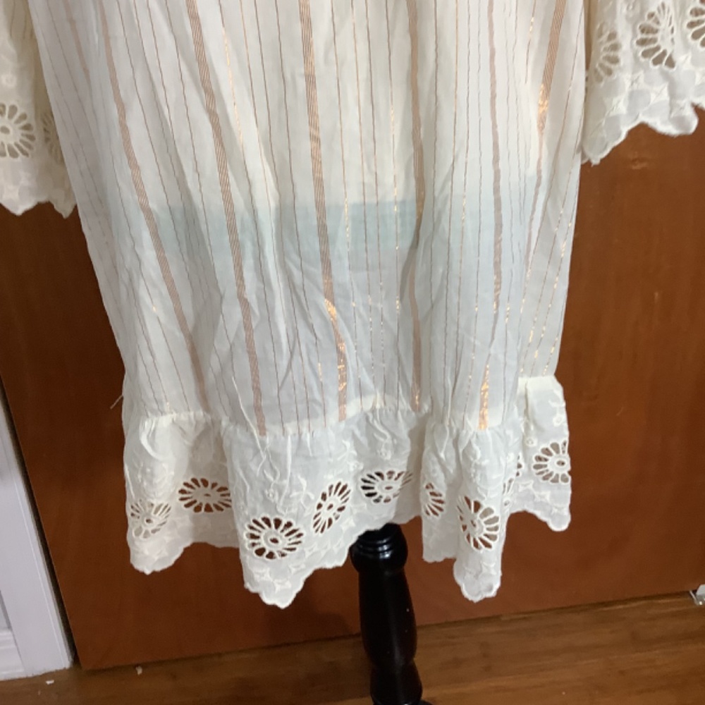 NWT NA00 NATION AK OUTFITS PLUS 2X IVORY BLOUSE TUNIC MINIDRESS GOLDEN STRIPES - Picture 13 of 16